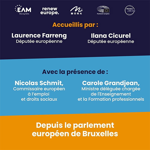 montage photo avec les informations principales sur la rencontre européenne pour la mobilité longue des apprentis