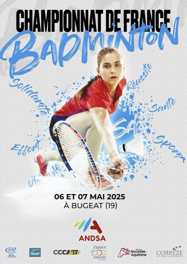 Championnats de France de Badminton des Apprentis – 6 et 7 mai 2025