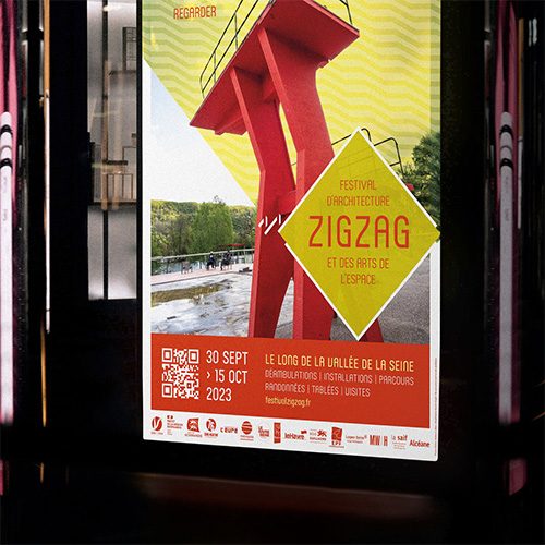 Affiche promotionnelle du festival d'architecture ZigZag